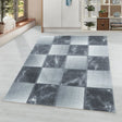 Modern floor rug - Optimism Box Silver/Grey