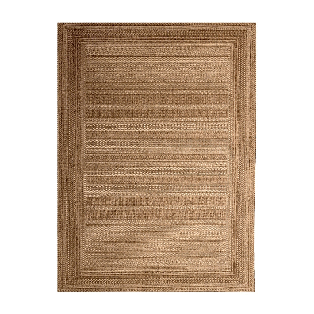 Jute Outdoor Rug - Mavi Stripes Cream/Brown