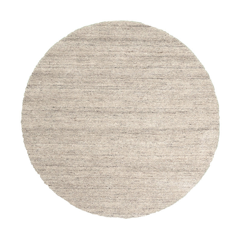 Round Berber Rug - Aicha Taupe
