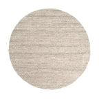 Round Berber Rug - Aicha Taupe