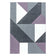 Modern floor rug - Optimism Design Purple/Grey