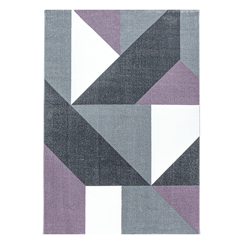 Modern floor rug - Optimism Design Purple/Grey