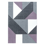Modern floor rug - Optimism Design Purple/Grey