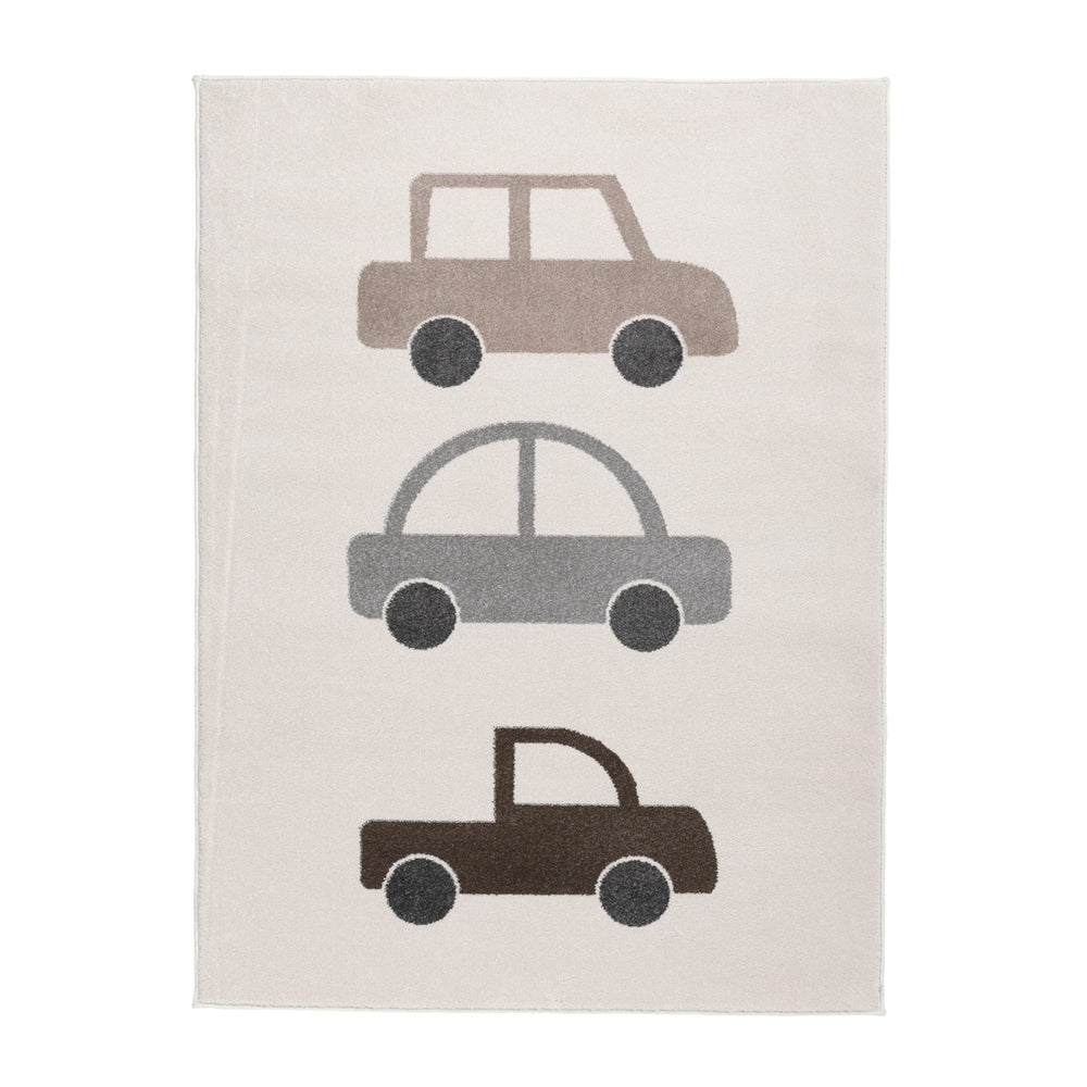 Kids Room Rug - Bowie Car Cream
