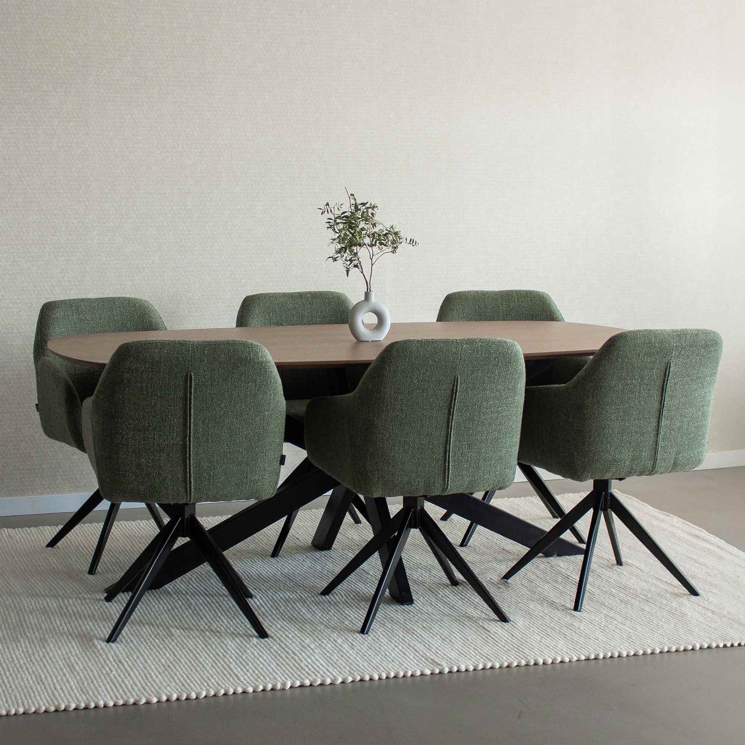 Swivel Chair - Rafi Green