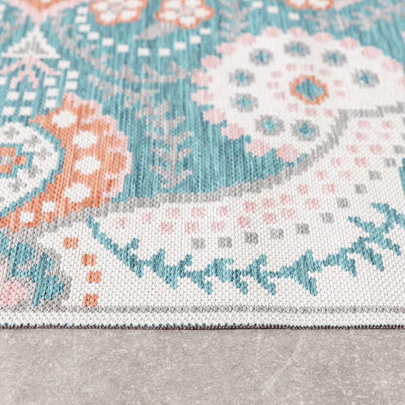 Bohemian Outdoor Rug - Vedra Medallion Blue