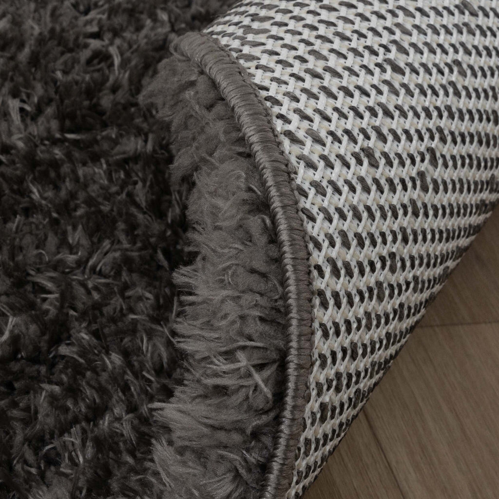Round Shaggy Rug - Blaze Grey