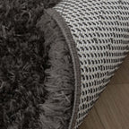 Round Shaggy Rug - Blaze Grey
