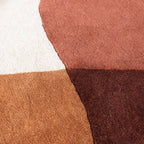 Wool Abstract Rug - Clarice Terracotta