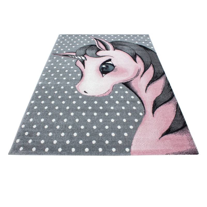 Children's floor rug Unicorn - Anna Pink
