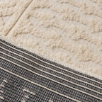 Washable Rug - Dunya Geo White