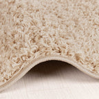 High Pile Rug - Solid Beige