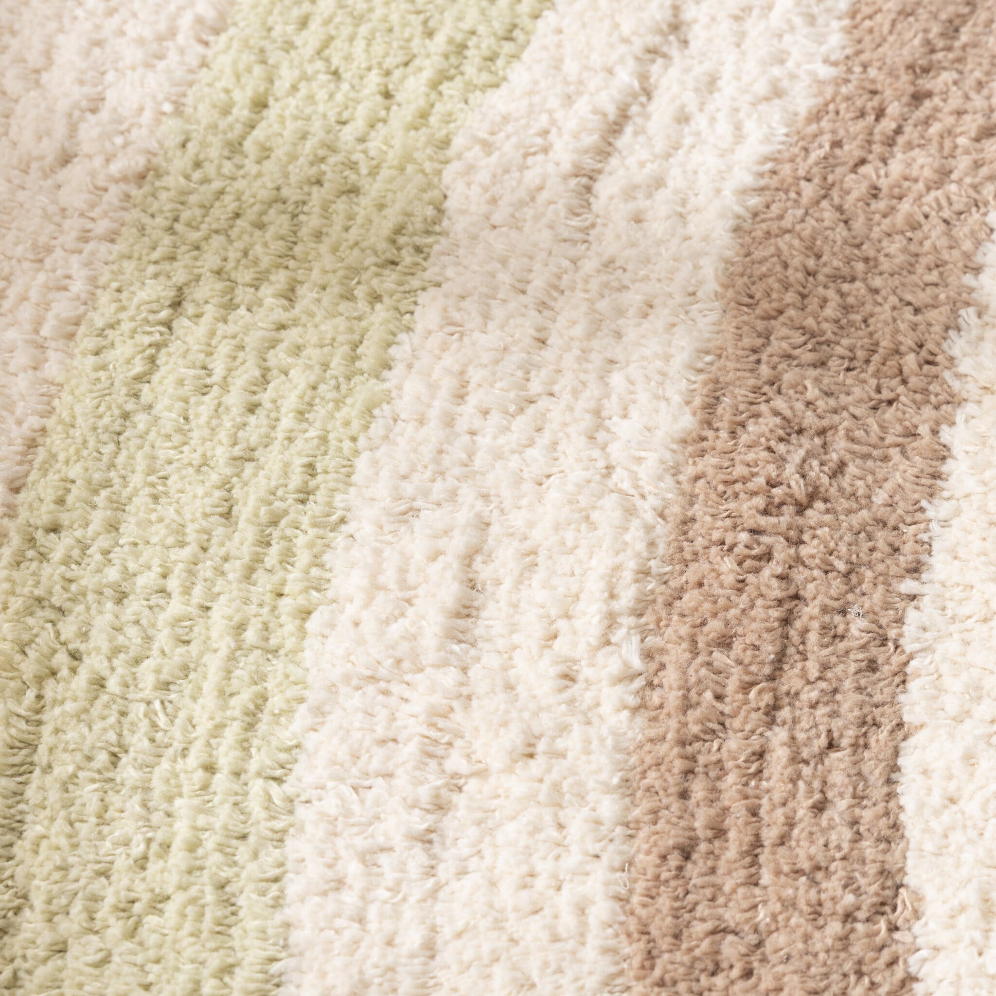 Round washable kids rug - Milo Green