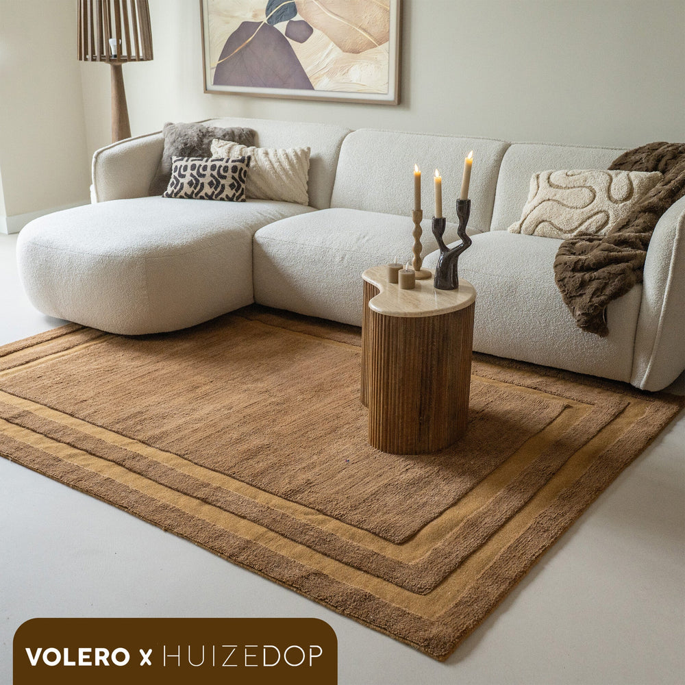 Wool rug - Judith Border Brown
