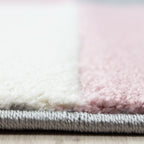 Modern floor rug - Tetris Pink 1310