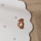 Round Kids Room Rug - Cloudy Dots White