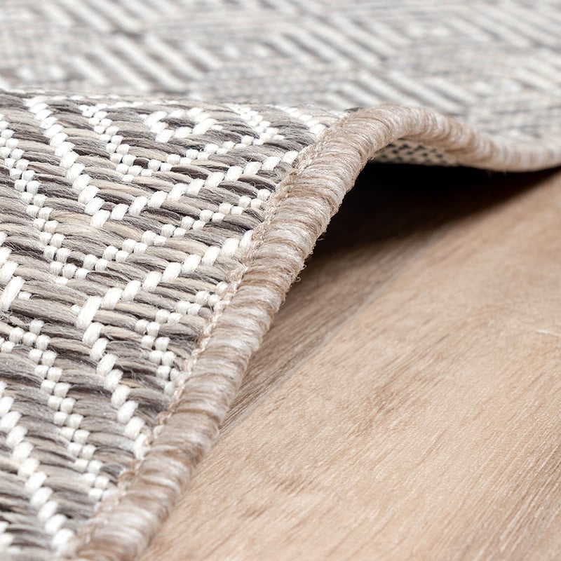 Outdoor Rug - Summer Tile Light Grey