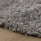 Oval Shaggy Rug - Blaze Grey