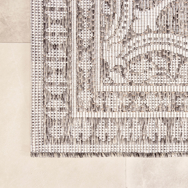 Outdoor Rug - Summer Oriental Light Grey