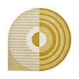 Organic floor rug - Fano Girare Ochre Yellow