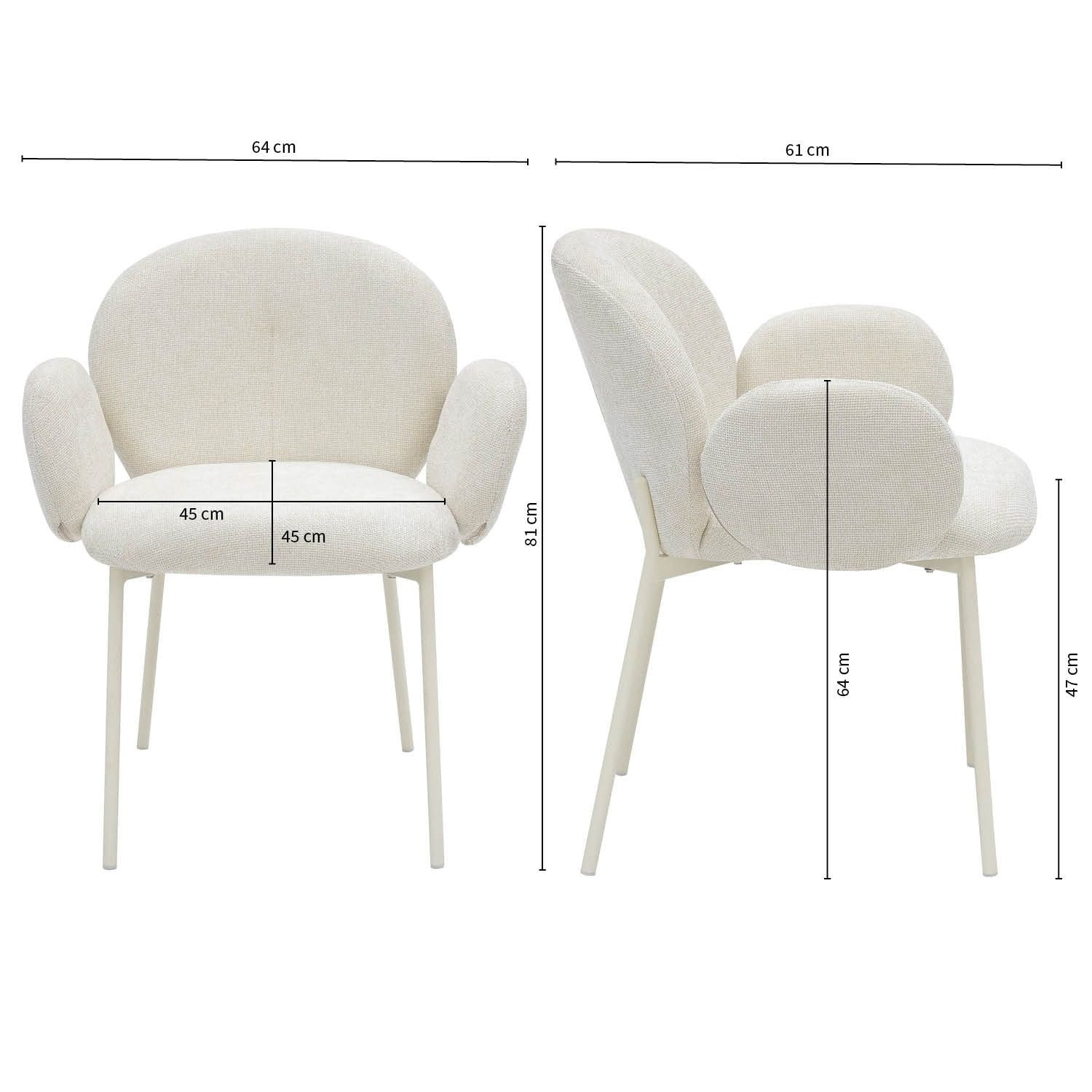 Dining room chair - Connor Cream