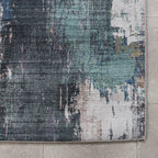 Washable Runner - Domingo Grunge Green/Cream