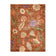 Washable rug – Misty Flowers Terracotta