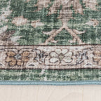 Round oriental rug – Leyla Medallion Green