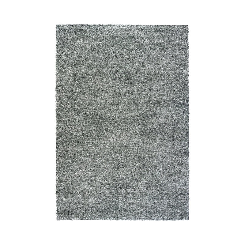 High-pile floor rug - Myla Green/Light Grey 4747