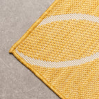 Geometric Outdoor Rug – Faro Ripple Yellow