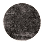 Round high-pile floor rug - Richmond Anthracite 905