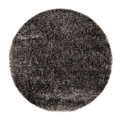 Round high-pile floor rug - Richmond Anthracite 905