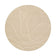 Round Modern Outdoor Rug - Porto Lines Cream