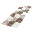 High-pile Runner - Cube Mocha