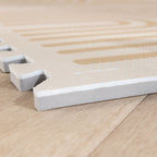 Foam Puzzle Mat - Alfie XL Grid Beige