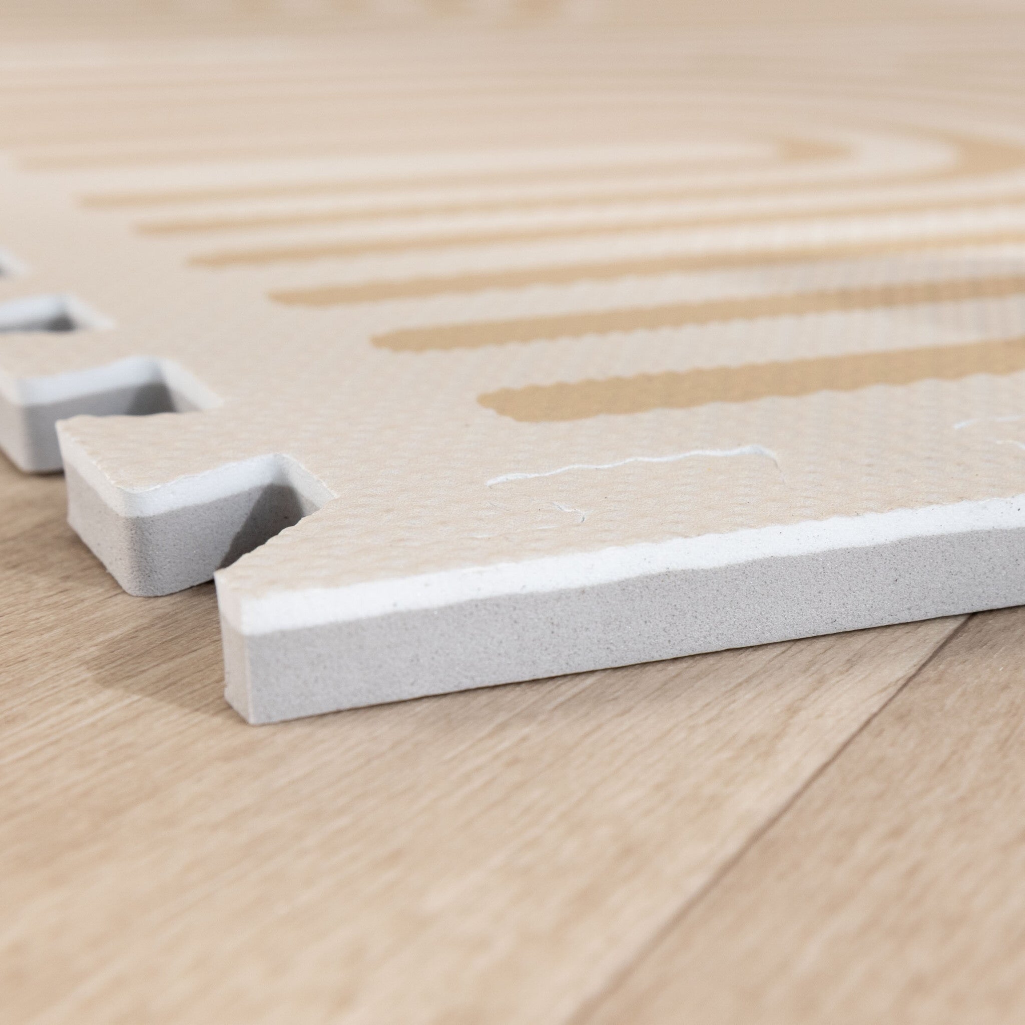 Foam Puzzle Mat - Alfie XL Grid Beige