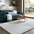 Japandi Floor Rug - Dotto Geo White