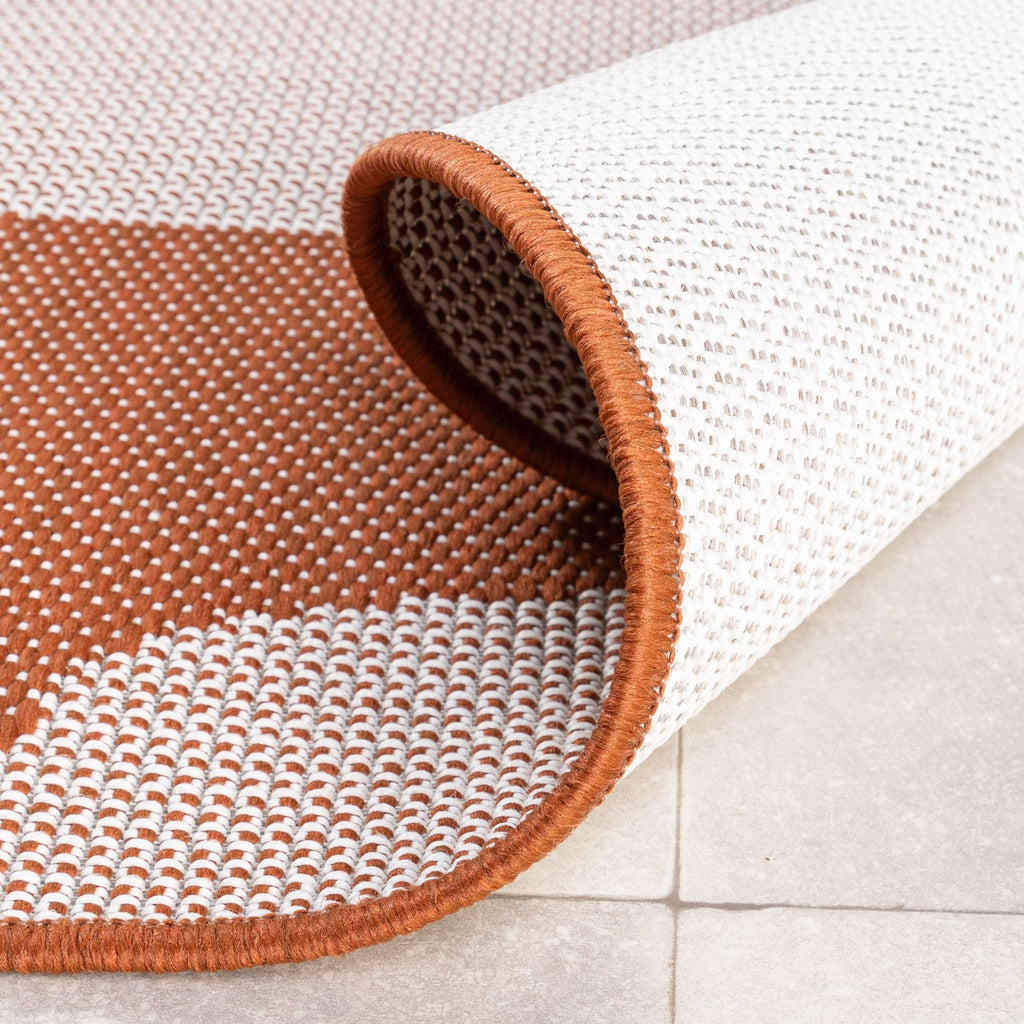 Outdoor Rug - Summer Swirl Terracotta