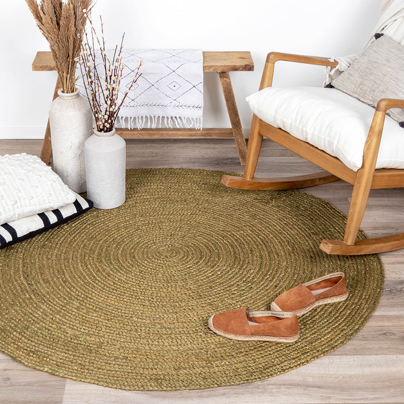 Jute Rug - Fair Round Green