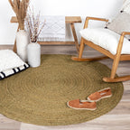 Jute Rug - Fair Round Green