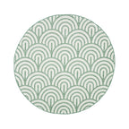 Round Outdoor Rug - Summer Arch Green