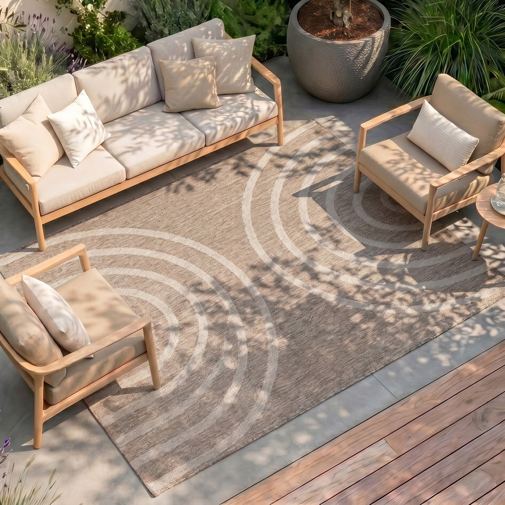 Outdoor Rug – Sierra Arches Beige/Cream