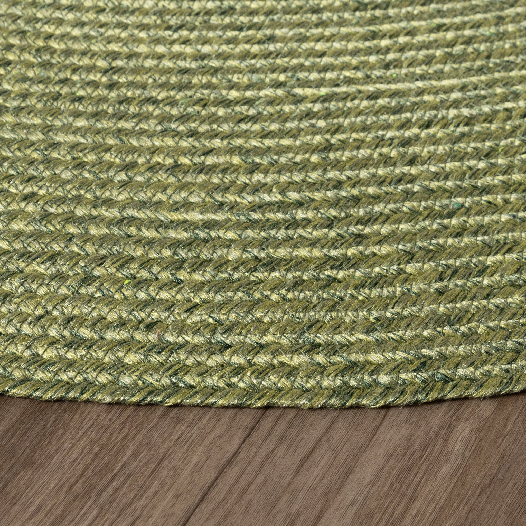 Round Indoor Outdoor Rug - Bali Green