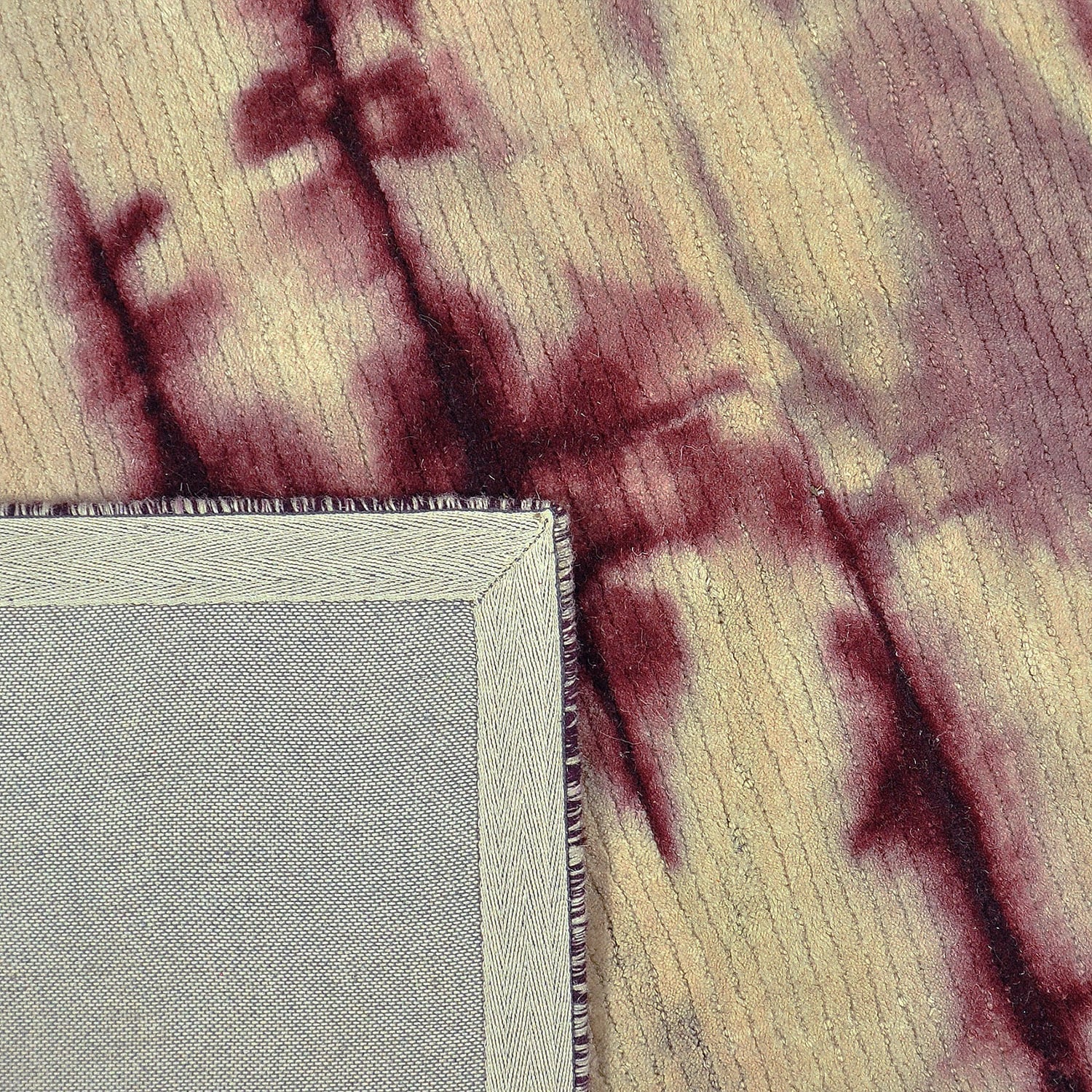 Wool floor rug - Tiphaine Bordeaux