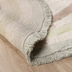 Oval washable children's rug - Milo Green