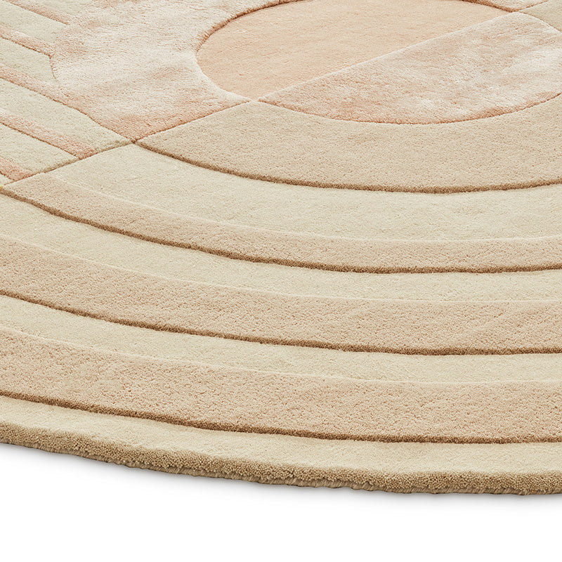 Organic floor rug - Fano Girare Beige