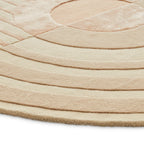 Organic floor rug - Fano Girare Beige