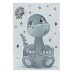 Children's Floor Rug - Pretty Dino Blue
