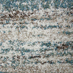 High Pile Floor Rug - Malta Blue/Mottled 6959