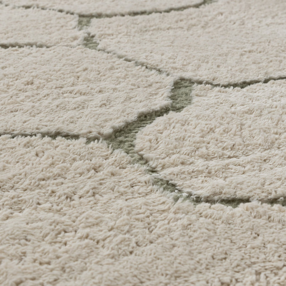 Scandinavian Rug - Yune Stone Cream/Green